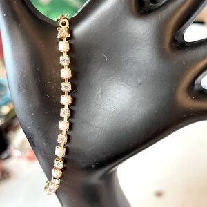 Pearl and white stone Avon bracelet.